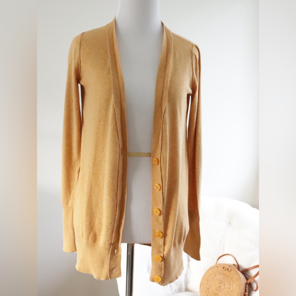 Mossimo Mustard Yellow Spring Cardigan